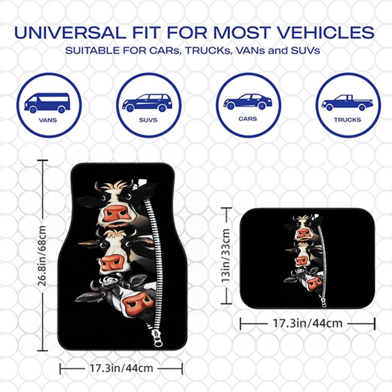 Alfombrilla de coche con diseñ - Cow Mat Rubber reseña y precio