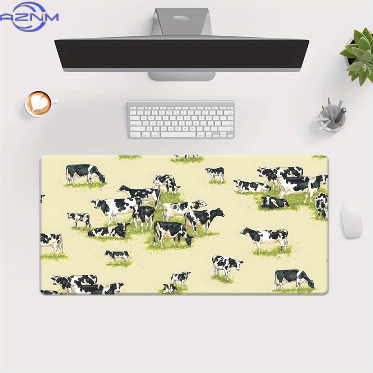 Una alfombrilla de escritorio  - Cow Mat Rubber reseña y precio