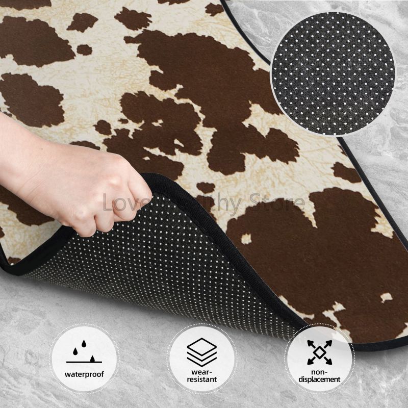 Juego de 4 alfombrillas para c - Cow Mat Rubber reseña y precio