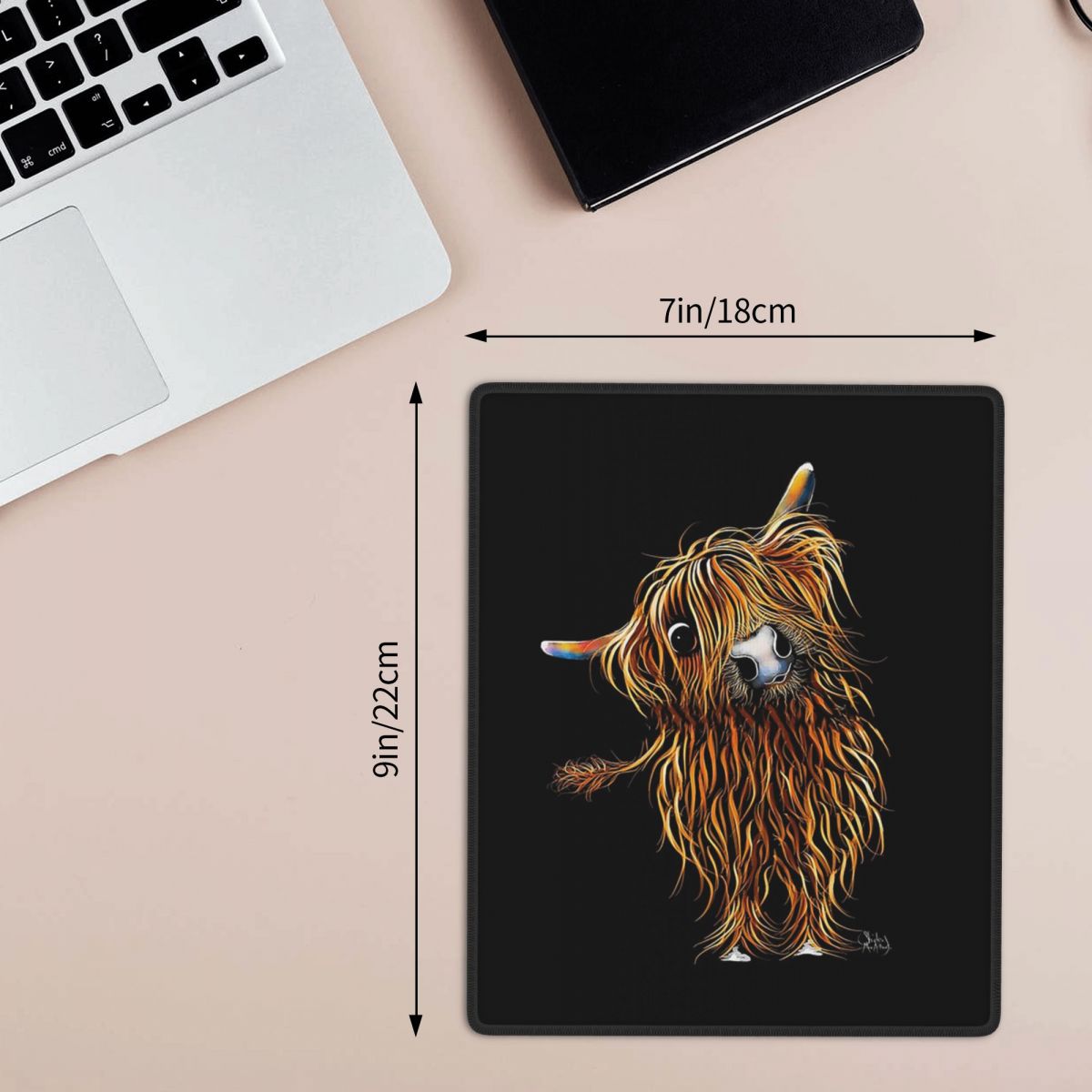 Alfombrilla para ratón con est - Cow Mat Rubber reseña y precio